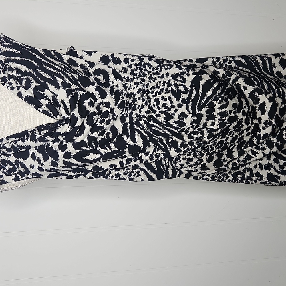 Motherhood animal print Mob Wife comfortable maternity Midi dress